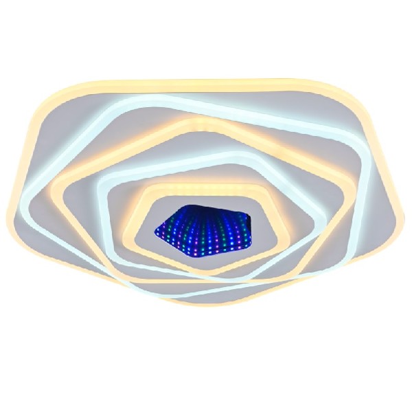 Люстра LED Шестиугольник 210Вт 3000-6000К Пульт ДУ 3D Effect CL7555 REDIGLE (5)