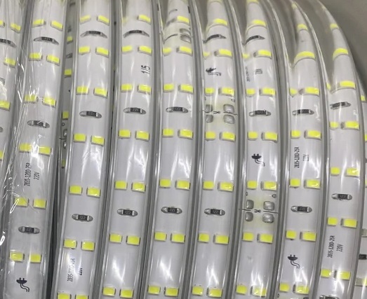 Лента LED 220В 2жил   14Вт/м 4000К 120LED/м SMD2835 Прозр. ПВХ 16х3мм IP65 Двухряд. REDIGLE (50)