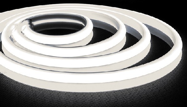 Гибкий Неон  12В 2жил 11Вт/м 4000К 120LED/м SMD3528 Белый ПВХ 6х12мм IP67 REDIGLE (20м) (200)