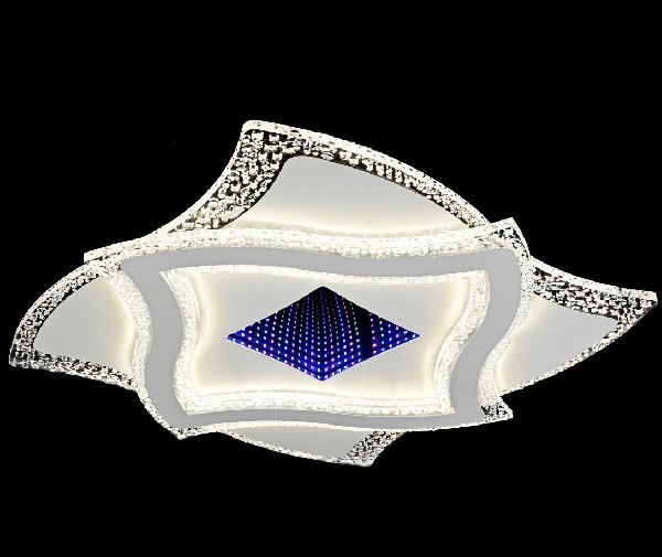 Люстра LED Квадрат 156Вт 3000-6000К Пульт ДУ 3D Effect CL7550 REDIGLE (5)