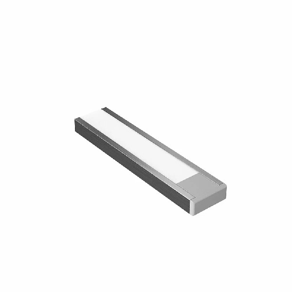 Профиль Накладной Алюм. С рассеиват. Комплект Заглушки Черный 15,5х5,9х2000мм REDIGLE (100)