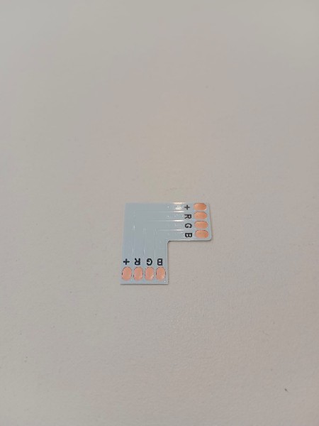 Коннектор Плата L - образный для Ленты RGB5050 10мм Без фиксаторов Под пайку REDIGLE (100)