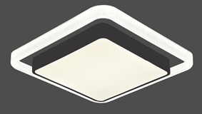 Люстра LED Круг 162Вт 2800-6500К Пульт ДУ 485х485х95мм Белый+Черный REDIGLE (5)