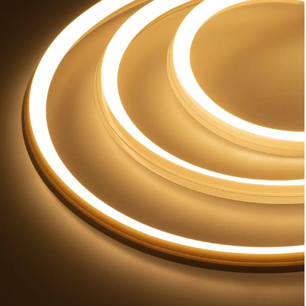 Гибкий Неон 220В 2жил 18Вт/м 3000К 144LED SMD2835 Белый ПВХ 16х16 IP65 (50м) REDIGLE (50)