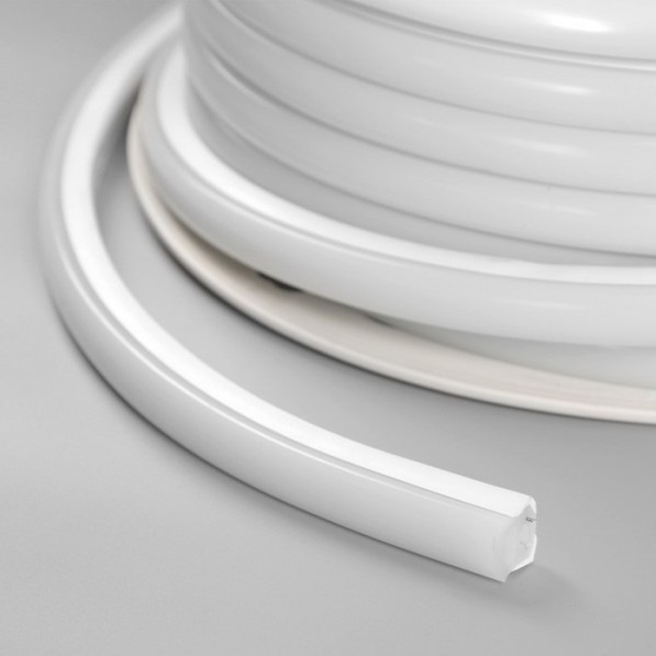 Гибкий Неон 220В 2жил 18Вт/м 4000К 144LED SMD3535 Белый ПВХ 16х16 IP65 50м Рез 20см REDIGLE (50)