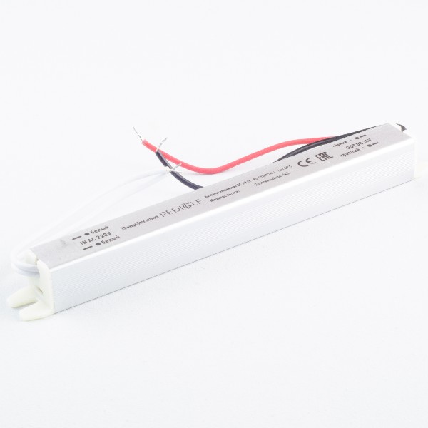 Блок питания  AC 220В/DC 24В IP20   24Вт Металл 195x18x18мм SLIM REDIGLE (20)
