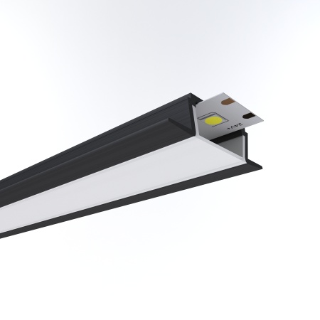 Профиль Встраиваемый Алюм. С рассеиват. 22х6х2000мм Черный REDIGLE (200)