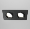 Светильник Точечный Врезной MR16 2х50Вт GU10 Черный 172x90x25мм IP20 Atom REDIGLE