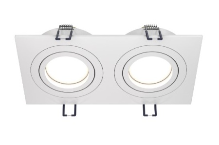 Светильник Точечный Врезной MR16 2х50Вт GU10 Белый 172x90x25мм IP20 Atom REDIGLE