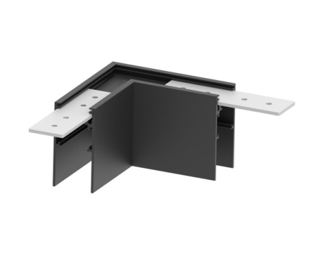 Коннектор L - образный внутренний для Магнитного трека Накладного-Подвесного Черный REDIGLE (30)