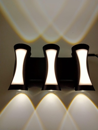 Светильник Фасадный LED 6х2Вт Черный 4000К 780Лм IP44 REDIGLE (20)