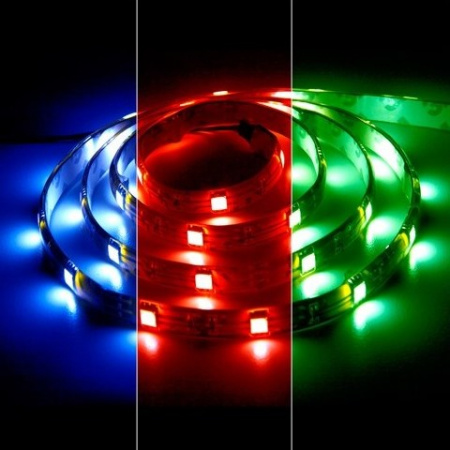 Лента LED IP20 24В 14,4Вт/м SMD5050 RGB 60Led/м REDIGLE (200)