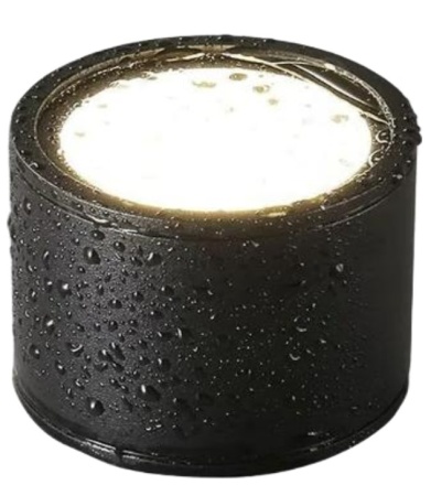 Светильник Накладной Цилиндр 1хGX53 Черный-Стекло IP65 REDIGLE